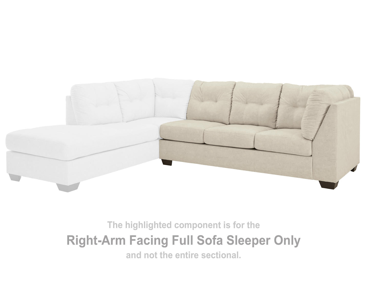 Falkirk Right-Arm Facing Full Sofa Sleeper