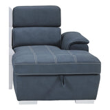 Ferriday Collection 2-Piece Sectional with Adjustable Headrests, Pull-out Bed and Right Chaise with Hidden Storage