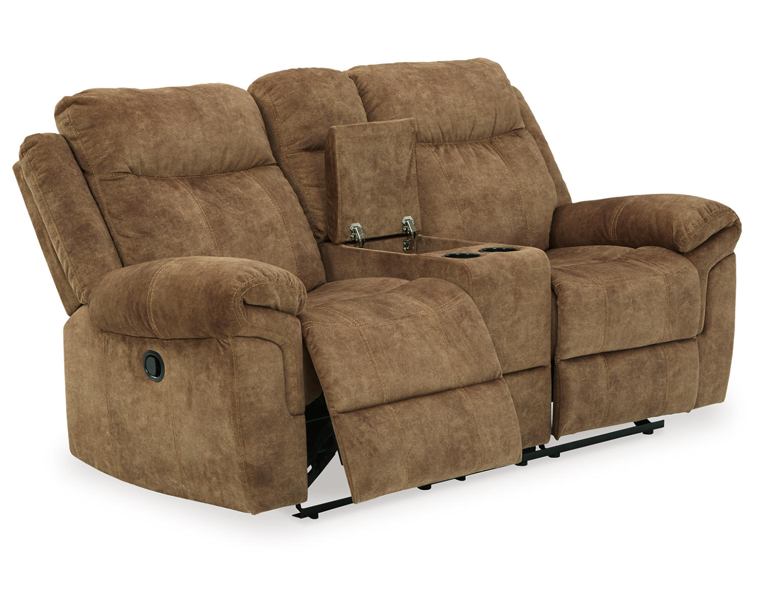 Huddle-Up Glider Reclining Loveseat with Console
