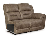 Loveseat reclinable eléctrico Ravenel con brazo derecho
