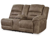 Loveseat reclinable eléctrico Ravenel con brazo derecho y consola