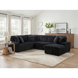 Ridge Collection 3-Piece Sectional with Pull-out Bed, Right Side Chaise and Hidden Storage
