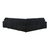 Ridge Collection 3-Piece Sectional with Pull-out Bed, Right Side Chaise and Hidden Storage