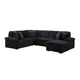 Ridge Collection 3-Piece Sectional with Pull-out Bed, Right Side Chaise and Hidden Storage