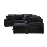 Ridge Collection 3-Piece Sectional with Pull-out Bed, Right Side Chaise and Hidden Storage