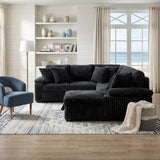 Ridge Collection 3-Piece Sectional with Pull-out Bed, Right Side Chaise and Hidden Storage