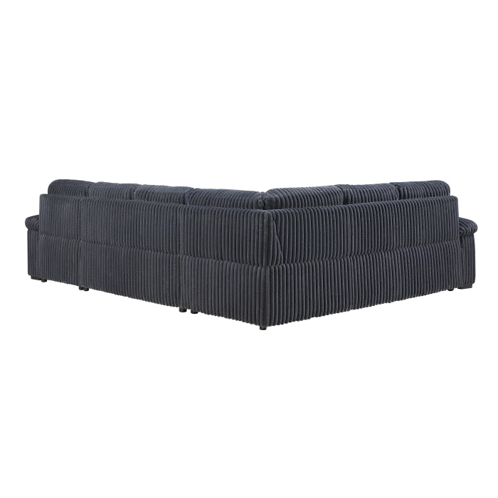 Ridge Collection 3-Piece Sectional with Pull-out Bed, Right Side Chaise and Hidden Storage