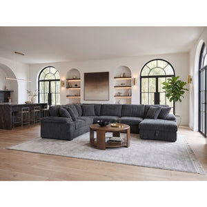 Ridge Collection 3-Piece Sectional with Pull-out Bed, Right Side Chaise and Hidden Storage