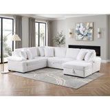 Ridge Collection 3-Piece Sectional with Pull-out Bed, Right Side Chaise and Hidden Storage