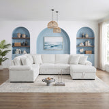Ridge Collection 3-Piece Sectional with Pull-out Bed, Right Side Chaise and Hidden Storage