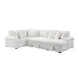 Ridge Collection 3-Piece Sectional with Pull-out Bed, Right Side Chaise and Hidden Storage