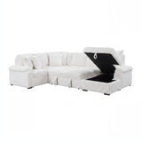 Ridge Collection 3-Piece Sectional with Pull-out Bed, Right Side Chaise and Hidden Storage