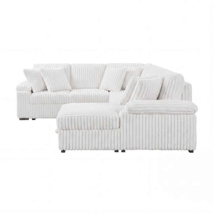 Ridge Collection 3-Piece Sectional with Pull-out Bed, Right Side Chaise and Hidden Storage