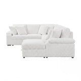 Ridge Collection 3-Piece Sectional with Pull-out Bed, Right Side Chaise and Hidden Storage
