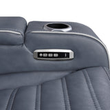 Cyber Collection Power Double Reclining Love Seat with Center Console, Power Headrests, Storage Arms(Top and Side) ,Cup Holders, Wireless Speakers with Sub-Woofer, Air Massage, Heat, LED Lighting and Charging Ports