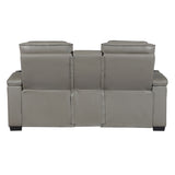 Cyber Collection Power Double Reclining Love Seat with Center Console, Power Headrests, Storage Arms(Top and Side) ,Cup Holders, Wireless Speakers with Sub-Woofer, Air Massage, Heat, LED Lighting and Charging Ports
