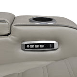 Cyber Collection Power Double Reclining Love Seat with Center Console, Power Headrests, Storage Arms(Top and Side) ,Cup Holders, Wireless Speakers with Sub-Woofer, Air Massage, Heat, LED Lighting and Charging Ports