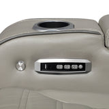 Cyber Collection Power Double Reclining Love Seat with Center Console, Power Headrests, Storage Arms(Top and Side) ,Cup Holders, Wireless Speakers with Sub-Woofer, Air Massage, Heat, LED Lighting and Charging Ports