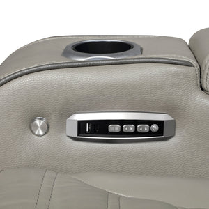 Cyber Collection Power Double Reclining Love Seat with Center Console, Power Headrests, Storage Arms(Top and Side) ,Cup Holders, Wireless Speakers with Sub-Woofer, Air Massage, Heat, LED Lighting and Charging Ports