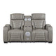 Cyber Collection Power Double Reclining Love Seat with Center Console, Power Headrests, Storage Arms(Top and Side) ,Cup Holders, Wireless Speakers with Sub-Woofer, Air Massage, Heat, LED Lighting and Charging Ports