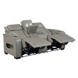 Cyber Collection Power Double Reclining Love Seat with Center Console, Power Headrests, Storage Arms(Top and Side) ,Cup Holders, Wireless Speakers with Sub-Woofer, Air Massage, Heat, LED Lighting and Charging Ports