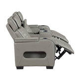 Cyber Collection Power Double Reclining Love Seat with Center Console, Power Headrests, Storage Arms(Top and Side) ,Cup Holders, Wireless Speakers with Sub-Woofer, Air Massage, Heat, LED Lighting and Charging Ports