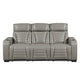 Cyber Collection Power Double Reclining Sofa with Center Drop-Down Cup Holders, Power Headrests, Storage Arms(Top and Side) ,Cup holders, Reading Lights, Wireless Charger, Air Massage, Heat, LED Lighting and Charging Ports