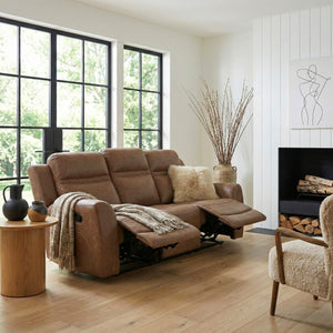 Hearth Collection Double Reclining Sofa