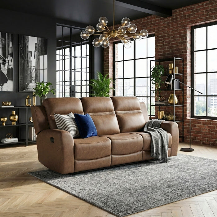 Hearth Collection Double Reclining Sofa