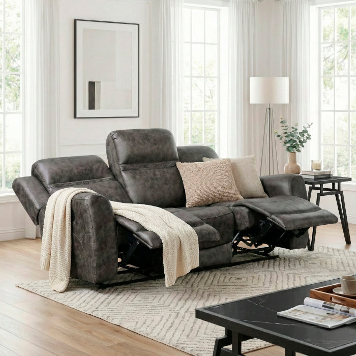 Hearth Collection Double Reclining Sofa