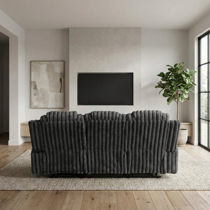 Phyllis Collection Double Reclining Sofa with Cup Holders