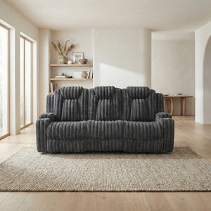 Phyllis Collection Double Reclining Sofa with Cup Holders