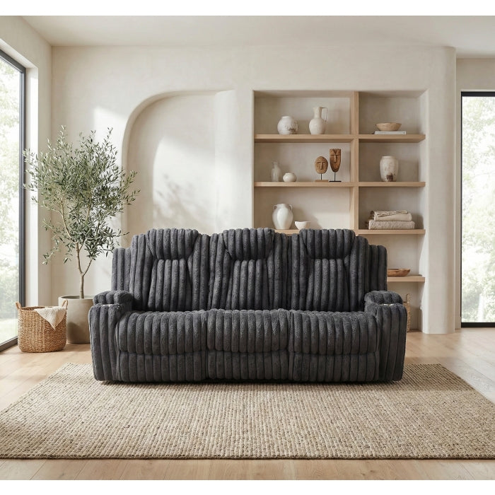 Phyllis Collection Double Reclining Sofa with Cup Holders