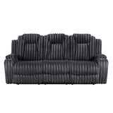 Phyllis Collection Double Reclining Sofa with Cup Holders