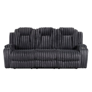 Phyllis Collection Double Reclining Sofa with Cup Holders