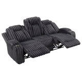 Phyllis Collection Double Reclining Sofa with Cup Holders
