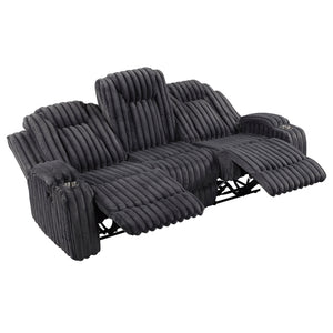 Phyllis Collection Double Reclining Sofa with Cup Holders