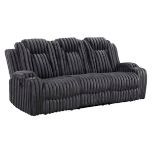 Phyllis Collection Double Reclining Sofa with Cup Holders