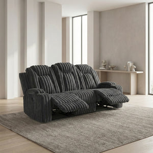 Phyllis Collection Double Reclining Sofa with Cup Holders