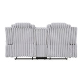 Phyllis Collection Double Reclining Love Seat with Center Console and Cup Holders
