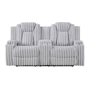 Phyllis Collection Double Reclining Love Seat with Center Console and Cup Holders