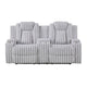 Phyllis Collection Double Reclining Love Seat with Center Console and Cup Holders