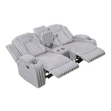 Phyllis Collection Double Reclining Love Seat with Center Console and Cup Holders