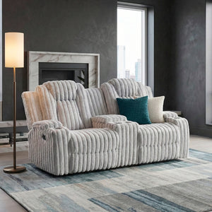 Phyllis Collection Double Reclining Love Seat with Center Console and Cup Holders