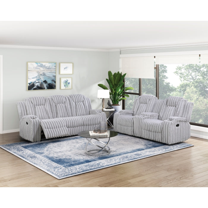 Phyllis Collection Double Reclining Sofa with Cup Holders