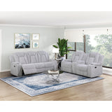 Phyllis Collection Double Reclining Love Seat with Center Console and Cup Holders