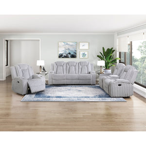 Phyllis Collection Double Reclining Love Seat with Center Console and Cup Holders