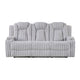Phyllis Collection Double Reclining Sofa with Cup Holders
