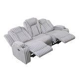 Phyllis Collection Double Reclining Sofa with Cup Holders