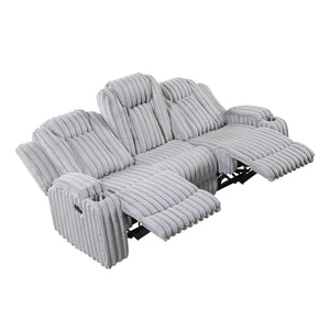 Phyllis Collection Double Reclining Sofa with Cup Holders